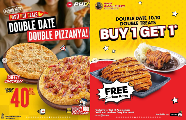 Promo 10.10 PHD dan Go Go Curry